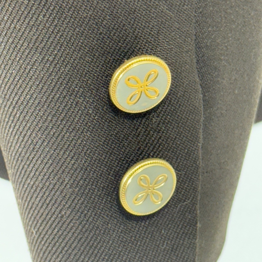 Vintage Brown 70s Polyester Blazer Jacket Sports Suit Coat Johnny Carson - Picture 3 of 8